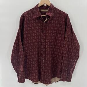 Munsingwear Vintage Men's Cotton Button Down Western Long Sleeve Shirt Size XL